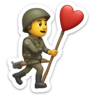 Un flèche qui traverse un coeur mort sticker