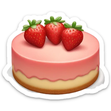 Strawberry cheesecake sticker