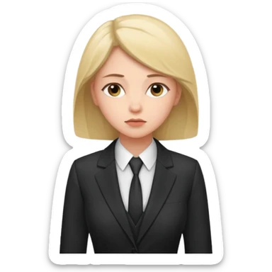 the woman in suits thinks about a lot of people sticker