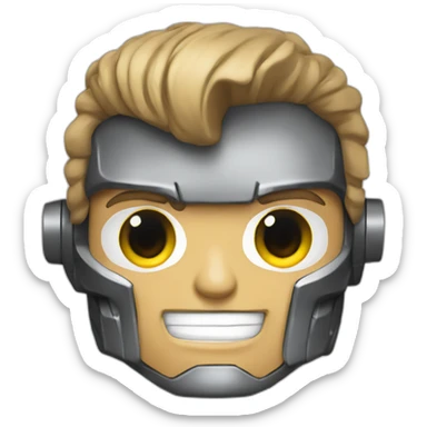 terminator t800 cute smile sticker