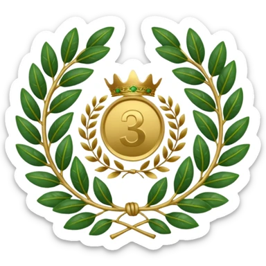 The number that took 23rd place was decorated with an imperial laurel wreath sticker