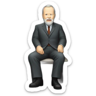 Dennis Ritchie sitting at a PDP-11 sticker