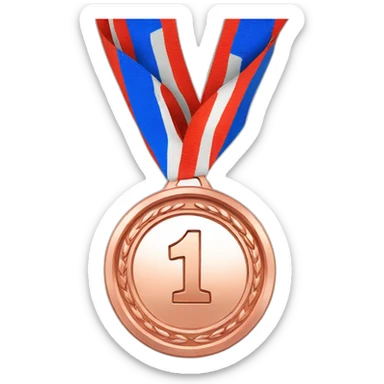 Copper 4th place medal sticker
