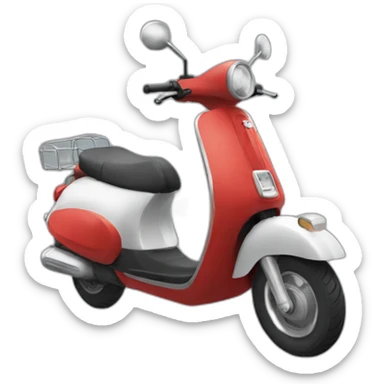 red scooter sticker