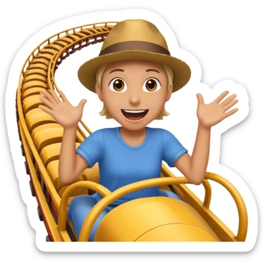 roller coaster Rider sticker