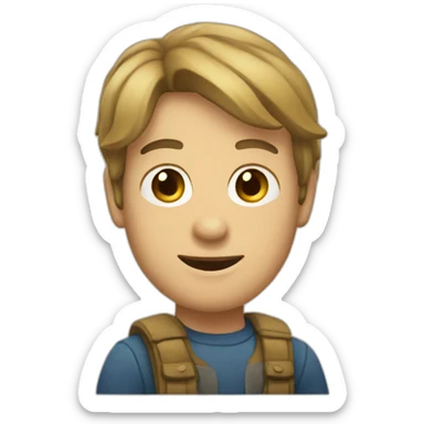 brochet sur truite sticker