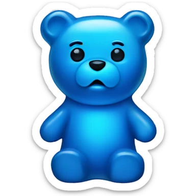 blue gummy bear sticker