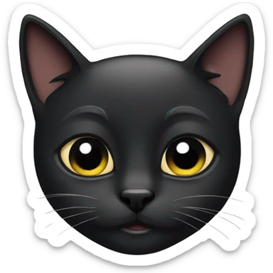 Black cats sticker