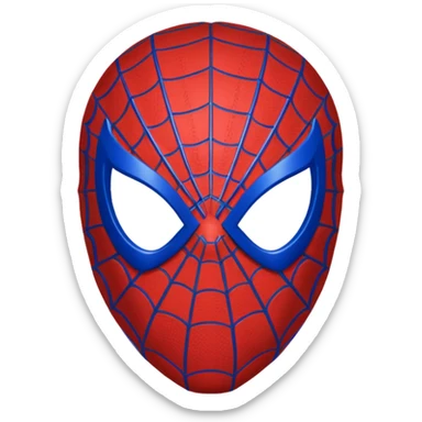 Spiderman mask without background  sticker