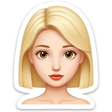 A beauty girl sticker