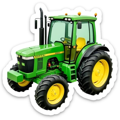 Tractor - John Deere 5055E (Model Year: 2021) (Iconic colour: Green with yellow) sticker