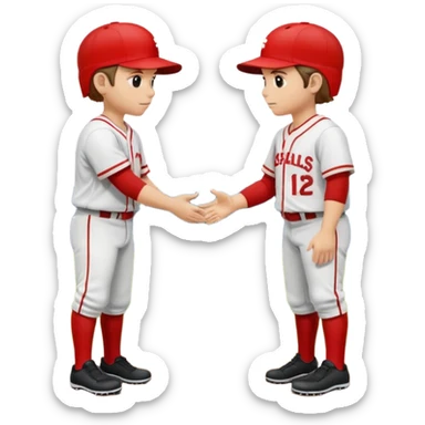 quiero dos equipos enemigos de baseball  sticker