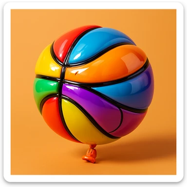 basket ball sticker