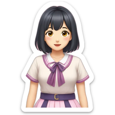 JK girl Kawaii seihuku sticker