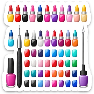 nail art equipment sticker
