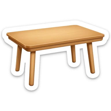 make a empty table, white sticker