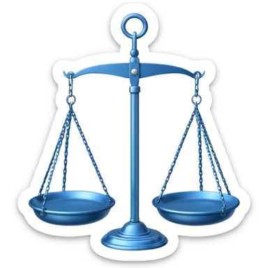 Hanging Balance Scale blue  sticker