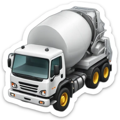 concrete mixer truck sticker