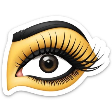 eye lashes mascara  sticker