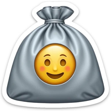 Un émoji de sac d'argent chic entrain de dormir sticker