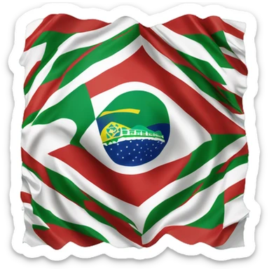 flag of Rio Grande do Sul, brazilian state sticker