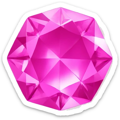 pink sapphire gem sticker