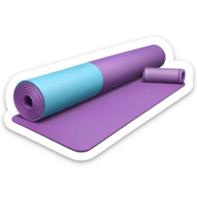 yoga mat and accessories sticker