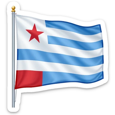 Chicago flag sticker