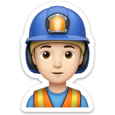 garcon avec un bonnet et un casque sticker