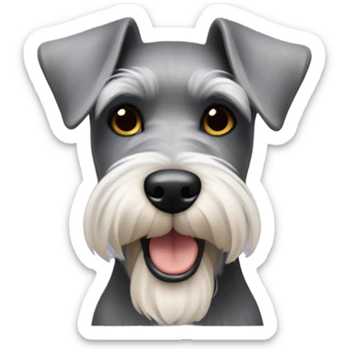 A miniature schnauzer  sticker