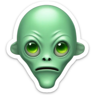 Un alien qui fume sticker