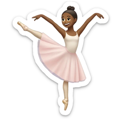 girl ballet cartwheel sticker