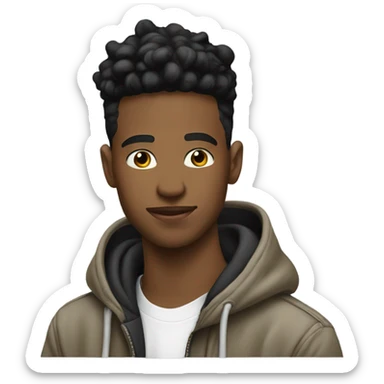 young guy streetwear sticker