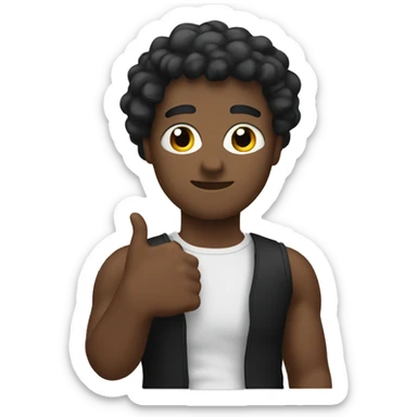 emoji wearing black arm band sticker