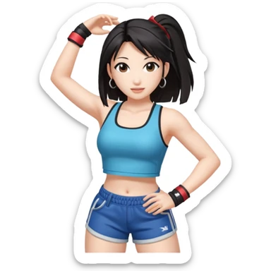 Final fantasy 7 Tifa dance  sticker