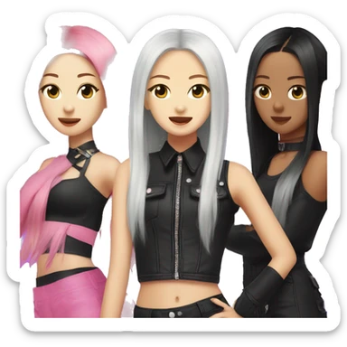 Blackpink performing  sticker