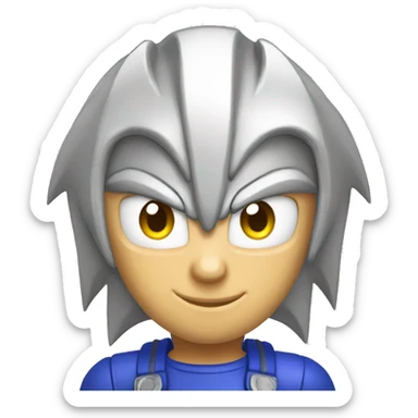 sonic silver sticker