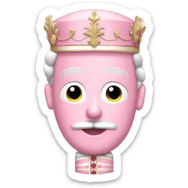 Light pink nutcracker sticker
