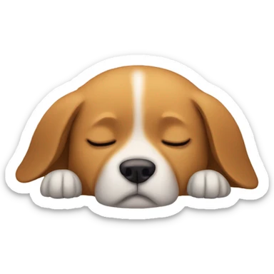 Dog sleeping sticker