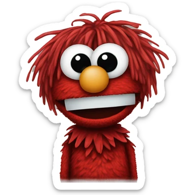 emo elmo sticker