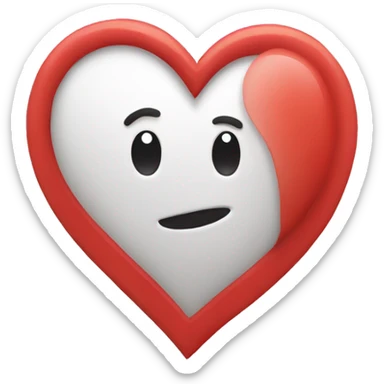thanks with heart icon sticker