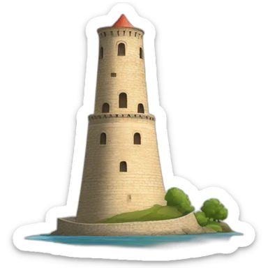 maiden tower of Azerbaijan sticker