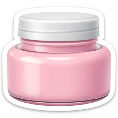 a pastel small cosmetic round jar sticker