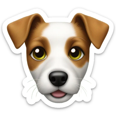 Jack Russel Terrier with Cloverleaf  sticker