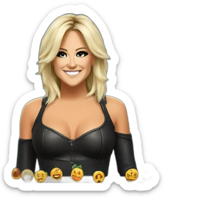 Helene fischer in helloween sticker
