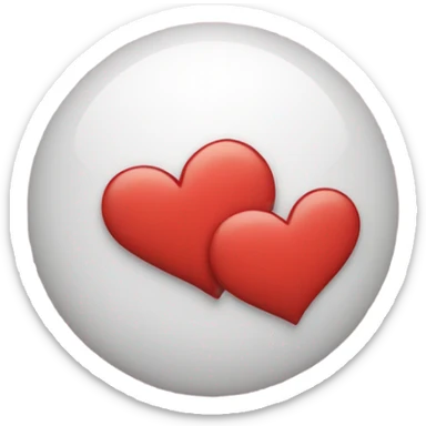 Emoji with hearts that says I love you  sticker