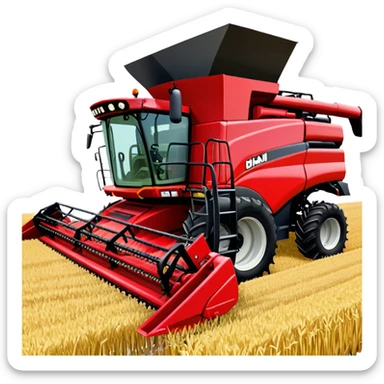 Combine Harvester - Case IH 8250 (Model Year: 2022) (Iconic colour: Red) sticker