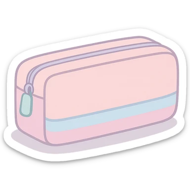 aesthetic pastel pencil case sticker