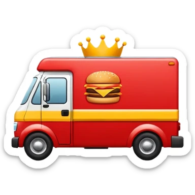 fast food delivery truck logo sticker