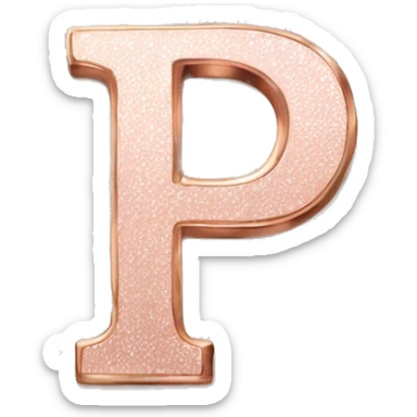 letters-P.S.-rose-gold-colour  sticker